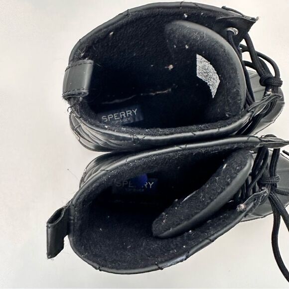 Sperry Top-Sider Quilted Waterproof Gosling Duck Boot, Black Sz 7 - Picture 7 of 13